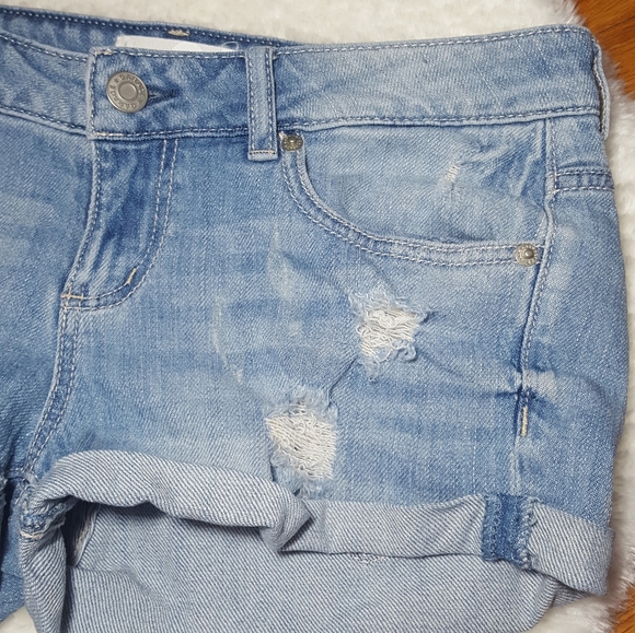 Garage Light Blue Wash Flirty Shorts - Picture 5 of 11